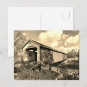 Alte Überdachte Brücke Postkarte (Vorne/Hinten)