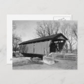 Alte überdachte Brücke Postkarte (Vorne/Hinten)