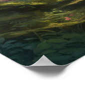 Alte übergewachsene Wälder Poster (Ecke)