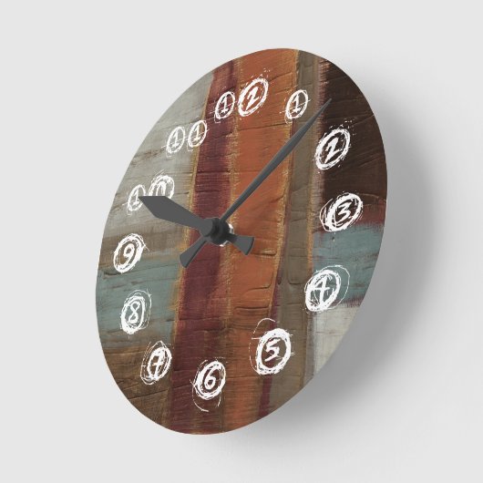 Alte Überlegungen II Runde Wanduhr (Winkel)