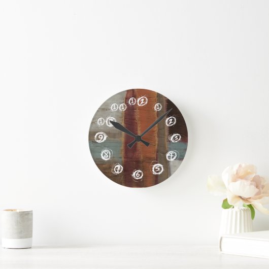 Alte Überlegungen II Runde Wanduhr (Zuhause)