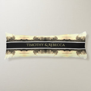 Alte Übersicht über den Hafen von Algier, Algerien Seitenschläferkissen