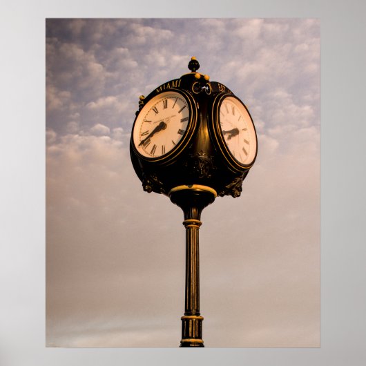 Alte Uhr Poster (Vorne)