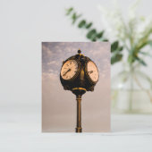 Alte Uhr Postkarte (Stehend Vorderseite)