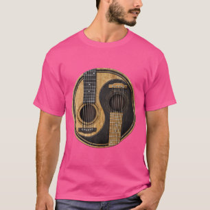 Alte und abgenutzte akustische Gitarren Yin Yang T T-Shirt