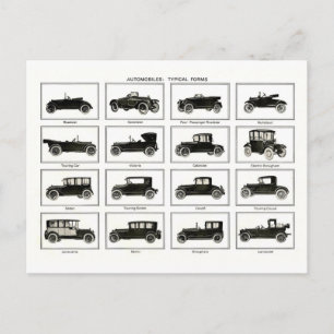 Alte und klassische Automobile (Retro-Autos): Oldt Postkarte