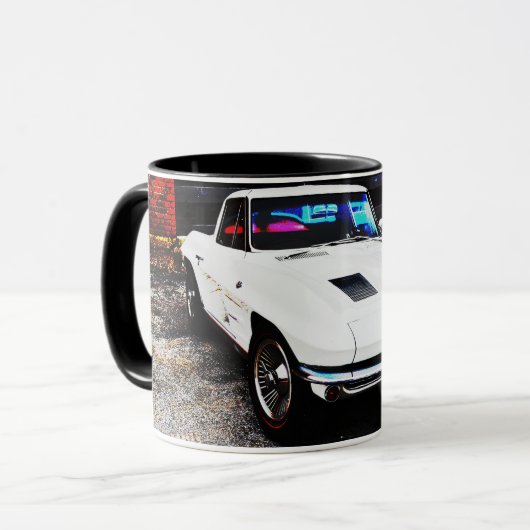 Alte und klassische Corvette Art Tasse Cup (Vorderseite Links)