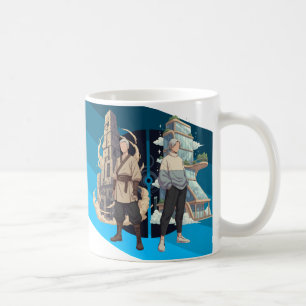 Alte und moderne Architektur Kontrastkunst Kaffeetasse