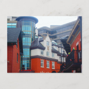 Alte und neue Gebäude in der Innenstadt Vieux Hull Postkarte