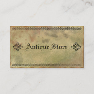 Alte und schmuddelige antike Vintage Visitenkarte