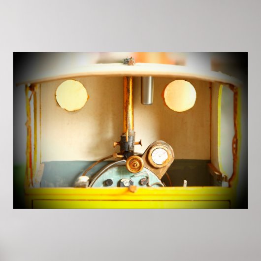 Alte und schmutzige Innenausstattung Kratzer-Gesta Poster (Vorne)