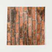 Alte und Vintage, rote Ziegelmauerstruktur Wandteppich (Vorderseite (Horizontal))