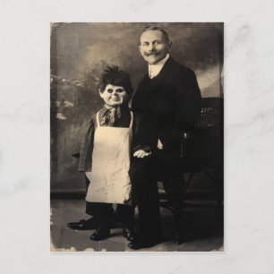 Alte unheimliche Bauchredner-Postkarte Postkarte