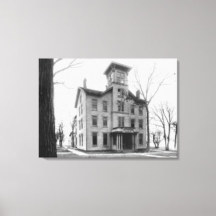 Alte Uni, Evanston, im Jahre 1855 errichtet Leinwanddruck