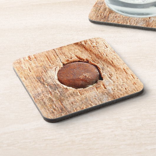 Alte Untersetzer aus rostfreiem Nagel (Linke Seite)