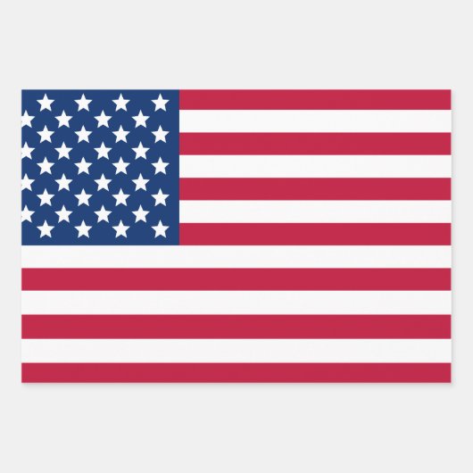 Alte US Flagge Geschenkpapier Set (Vorderseite 3)