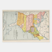 Alte US-Karten: Revolution, Ziviler Krieg und 1880 Geschenkpapier Set (Vorderseite)