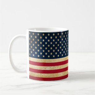 Alte USA-Flagge Kaffeetasse