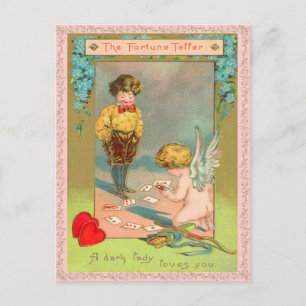 Alte Valentinstag-Postkarte Feiertagspostkarte