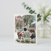 Alte Valentinstag-Postkarte Feiertagspostkarte (Stehend Vorderseite)
