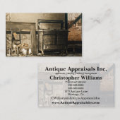 Alte verlassene antike Möbel Visitenkarte (Vorne/Hinten)