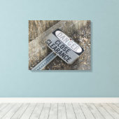 Alte verlassene Eisenbahn Sign Canvas Print Leinwanddruck (Insitu (Holzboden))