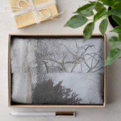 Alte, verlassene Häuser im Toten Winter Seidenpapier (Geschenk)