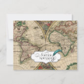 Alte Verlobung für Hochzeiten Einladung (Rückseite)