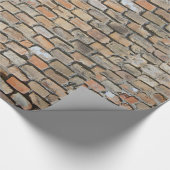 Alte verrottete Backsteinmauer Geschenkpapier (Ecke)