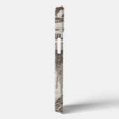 Alte verschwommene Zeitung klettert Case-Mate iPhone Hülle (Rückseite / Rechts)