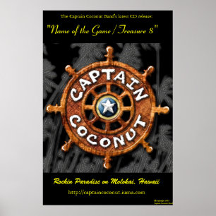 Alte Version des Cd Plakats Freigabe der Kokosnuss Poster