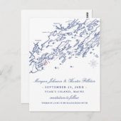 ALTE VERSION Save the Date Postkarte (Vorne/Hinten)