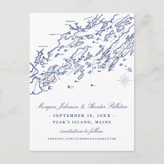 ALTE VERSION Save the Date Postkarte (Vorderseite)