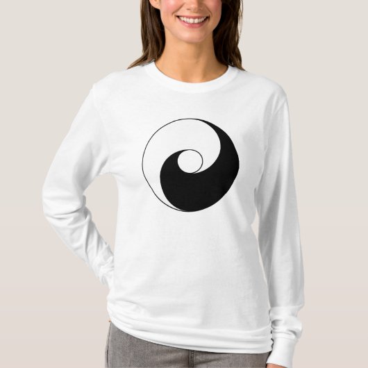 Alte Version von Taijitu durch Lai Zhi-De Yin Yang T-Shirt (Vorderseite)