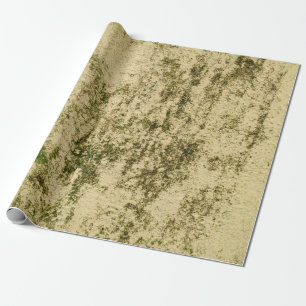 Alte verwitterte Retro-Vintage dunkle rostige grun Geschenkpapier