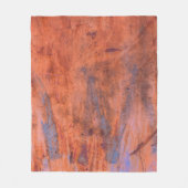 Alte verwitterte rostige Textur abstrakt, altert,  Fleecedecke (Vorderseite)