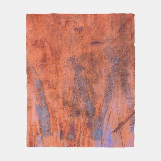 Alte verwitterte rostige Textur abstrakt, altert,  Fleecedecke (Vorderseite)