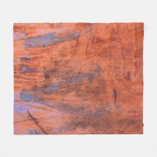 Alte verwitterte rostige Textur abstrakt, altert,  Fleecedecke (Vorderseite (Horizontal))
