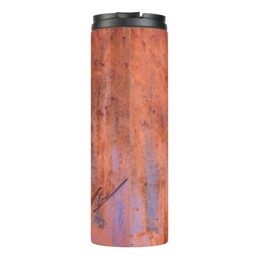 Alte verwitterte rostige Textur abstrakt, altert, Thermosbecher (Rückseite)