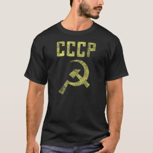 Alte verwitterte sowjetische CCCP-Shirt T-Shirt