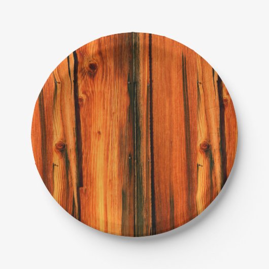 alte verwitterte Stallplatten Pappteller (Vorderseite)