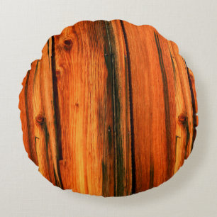 alte verwitterte Stallplatten Rundes Kissen