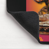 Alte verzierte buddhistische Gottheit Manjushri Mousepad (Ecke)