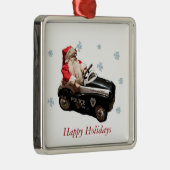 Alte Verzierung Mode-Polizei-Sankt 2 Silbernes Ornament (Rechts)