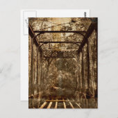 Alte verzweigte Brücke Postkarte (Vorne/Hinten)