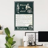 Alte Victor-Werbung von 1908 Poster (Heimbüro)