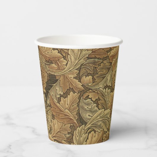 Alte Viktorianisch warme Herbstwochen Pappbecher (Rückseite)