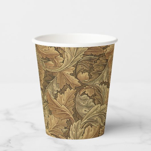 Alte Viktorianisch warme Herbstwochen Pappbecher (Vorderseite)