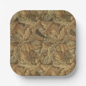 Alte Viktorianisch warme Herbstwochen Pappteller (Vorderseite)