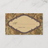 Alte Viktorianisch warme Herbstwochen Platzkarte (Vorderseite)